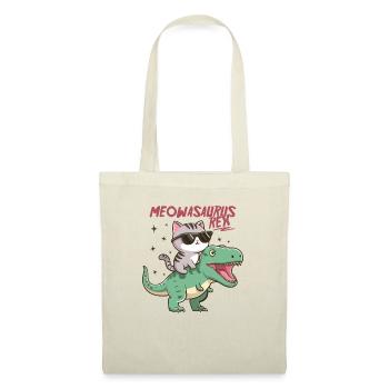 Cool Kitten on T-Rex Funny Dinosaur Trend - Tote Bag - nature - Front