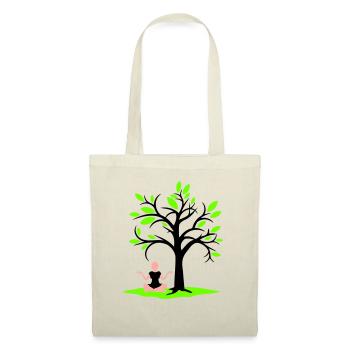 Méditation Sous l’arbre Forêt Transe Femme Médite - Sac en tissu - nature - Devant