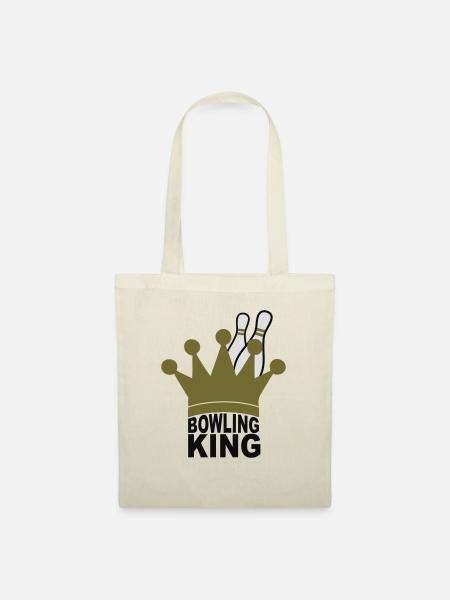 Bowling King - Stoffbeutel - Natur