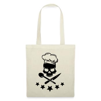 Cooking Skull - Stoffbeutel - Natur - Vorne