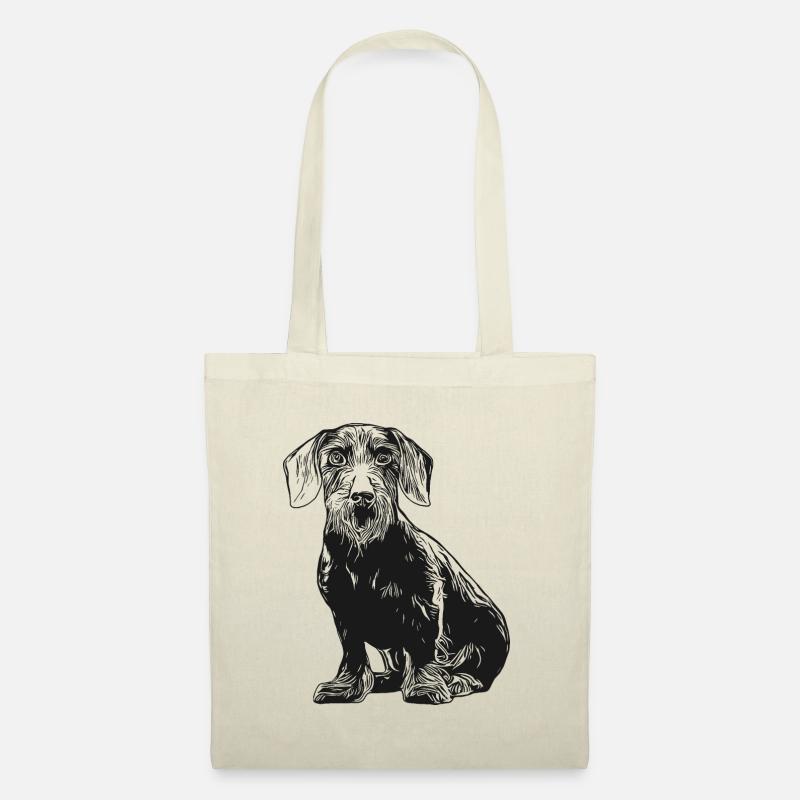 teckel à poil dur, teckel, teckel, teckel, chien de chasse - Sac en tissu - nature