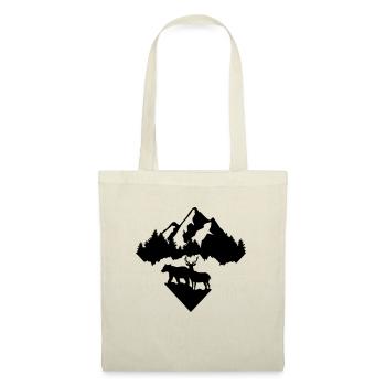 Bear, Deer, Forest and Mountains - Tote Bag - nature - Front