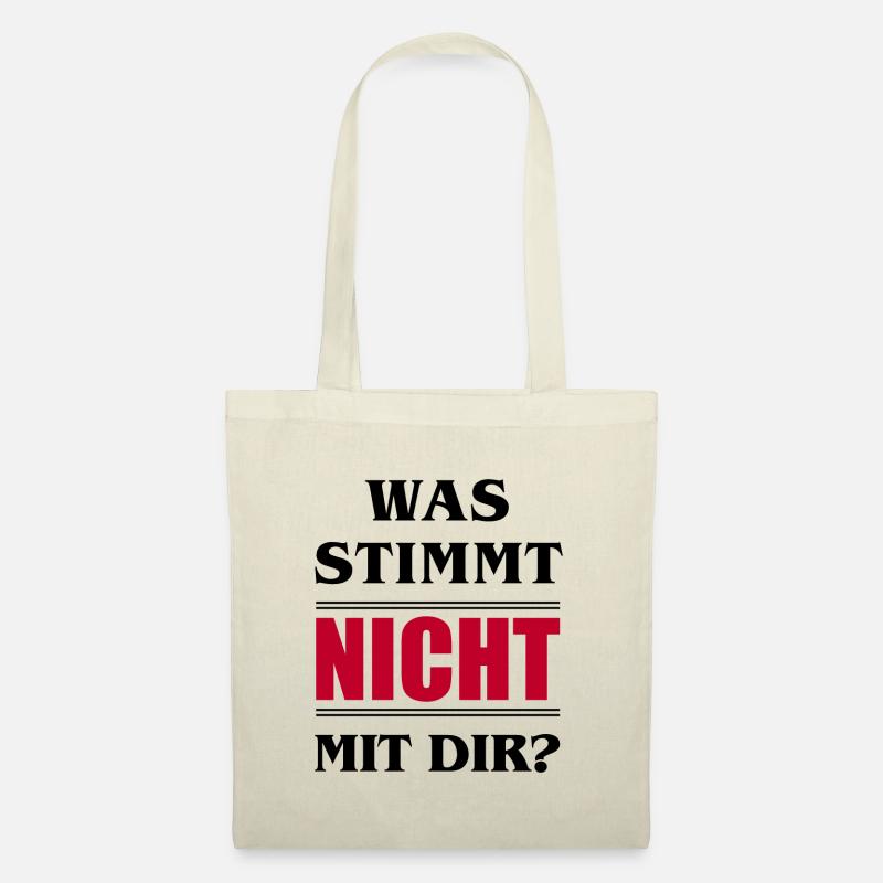 Was stimmt NICHT mit Dir? - Stoffbeutel - Natur