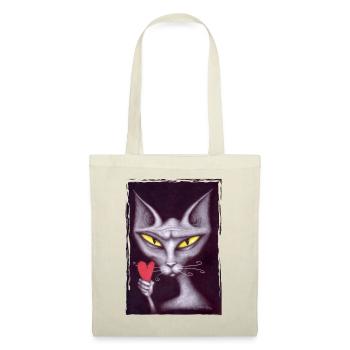 Cat draws a card - Tote Bag - nature - Front