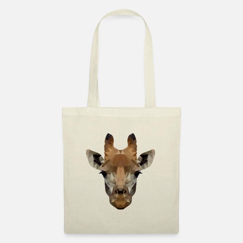 Polygon Giraffe - Stoffbeutel - Natur