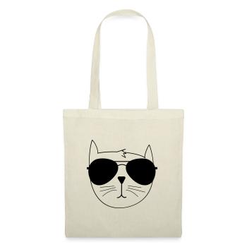 Cool cat with sunglasses - Tote Bag - nature - Front
