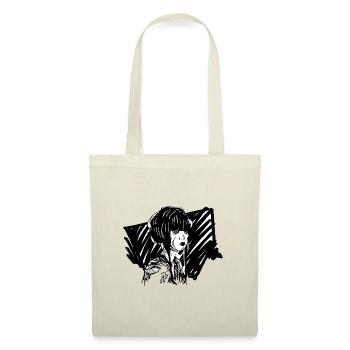 Hand drawn geisha vintage style, illustration - Tote Bag - nature - Front