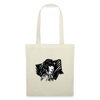 Hand drawn geisha vintage style, illustration - Tote Bag - nature - Front