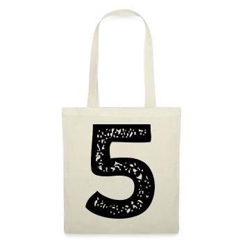 Maillot numéro 5 - Sac en tissu - nature - Devant