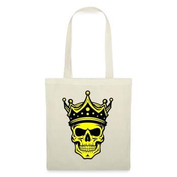 Couronne de Roi Crâne - Sac en tissu - nature - Devant