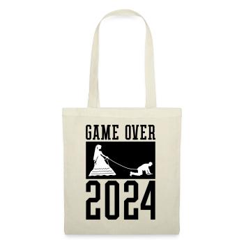 Game Over 2024 Hochzeit - Stoffbeutel - Natur - Vorne