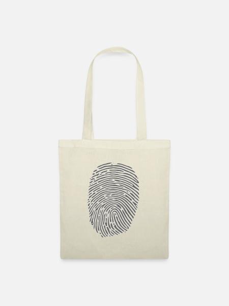 Fingerprint (Dark) - Stoffbeutel - Natur