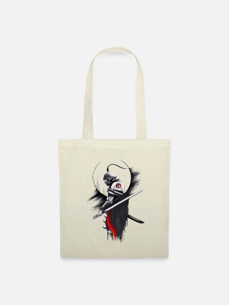 Japan Samurai Krieger - Stoffbeutel - Natur
