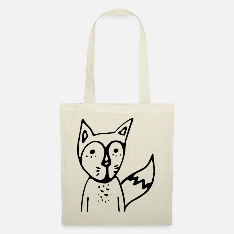 FUCHS black - Stoffbeutel - Natur