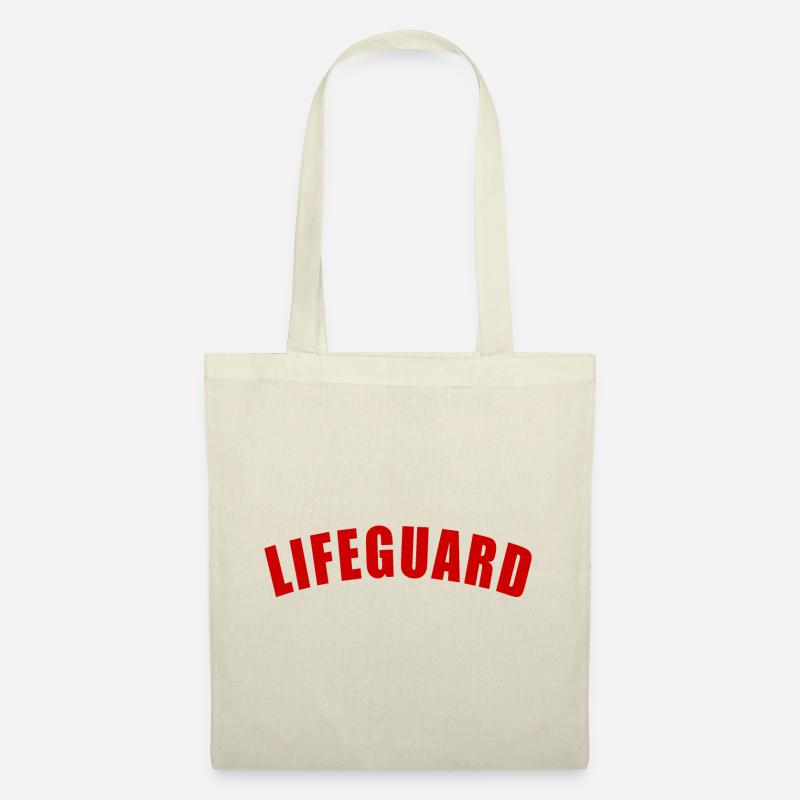 LIFEGUARD GESCHENK LEBENSRETTER STRAND MEER OCEAN - Stoffbeutel - Natur