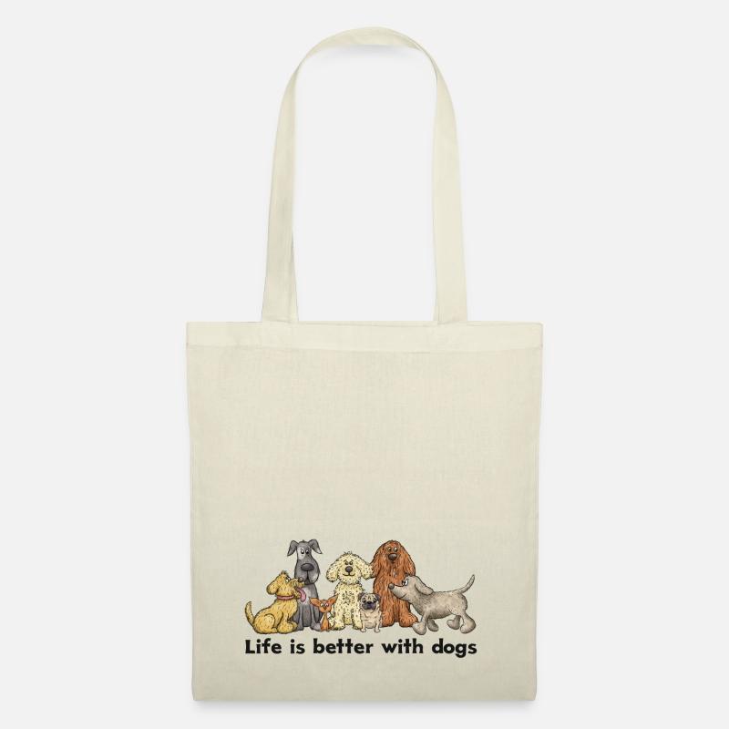 Hundebande life is better - Stoffbeutel - Natur