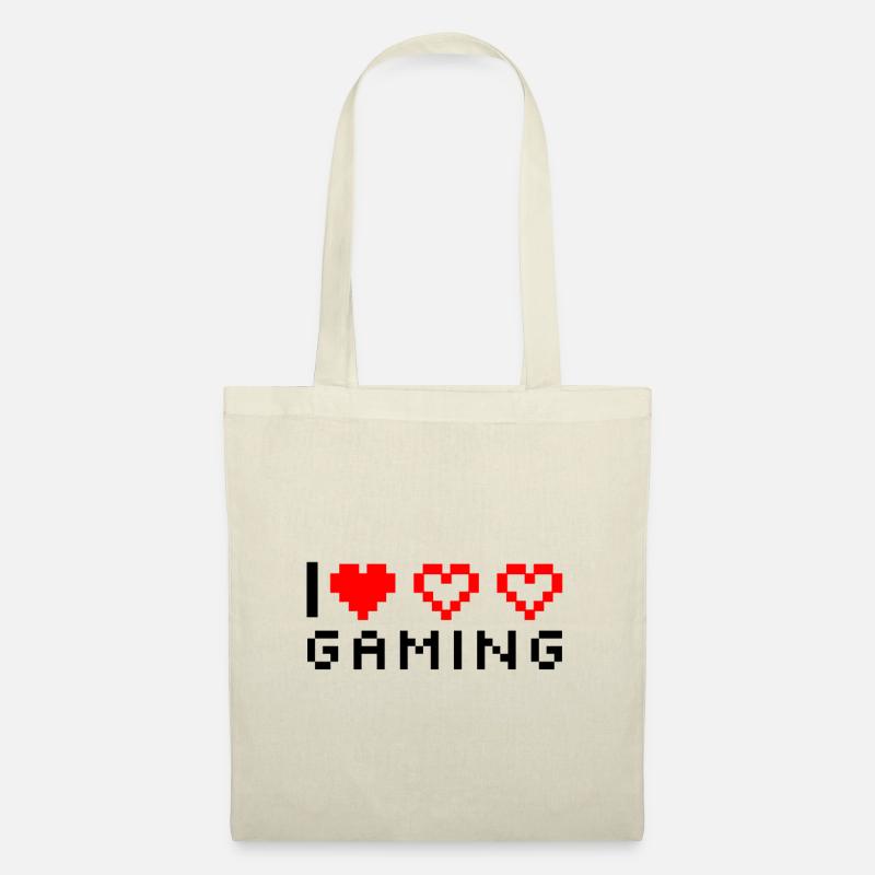 I Love Gaming - Stoffbeutel - Natur