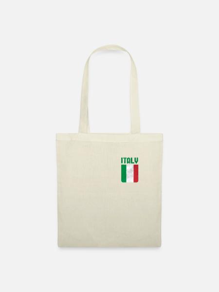 Italien Flagge Italia - Stoffbeutel - Natur