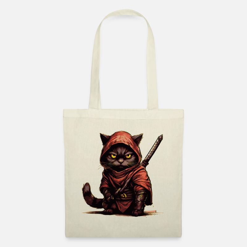 Ninja Cat - Stoffbeutel - Natur