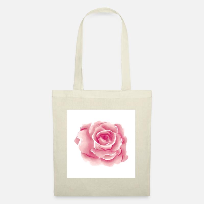 Rose - Stoffbeutel - Natur