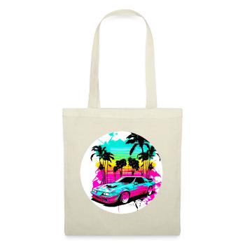 Miami Voiture 1 - Sac en tissu - nature - Devant