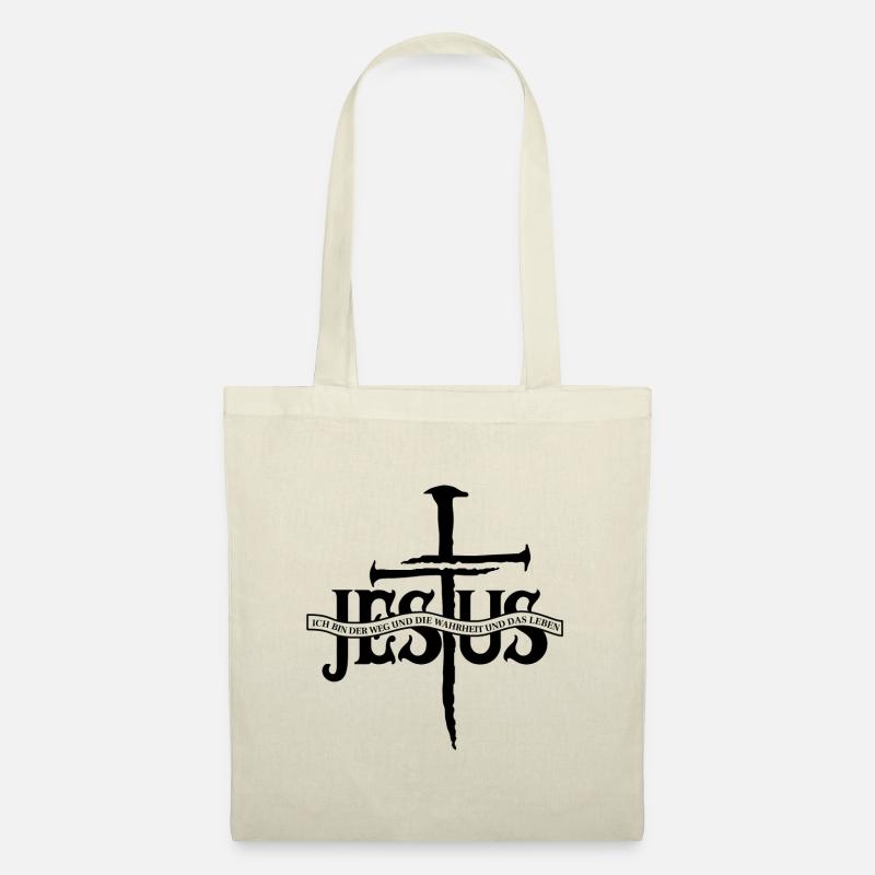 Jesus Christus von Nazareth Glaube Bibel Jesus - Stoffbeutel - Natur