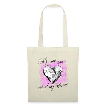 Only you can mend my heart - Sac en tissu - nature - Devant