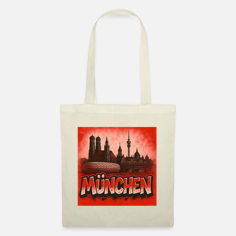 Munich dans le style graffiti - Sac en tissu - nature
