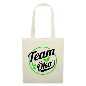 Team Öko – Bio Umwelt Natur Grün - Stoffbeutel - Natur - Vorne