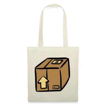 Paket Paketdienst package paquet Paketlieferung - Stoffbeutel - Natur - Vorne