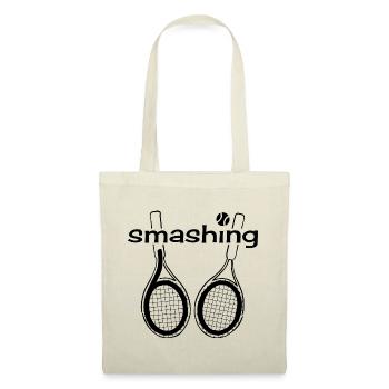 Smashing 60 - Joyeux anniversaire joueur de tennis - Sac en tissu - nature - Devant