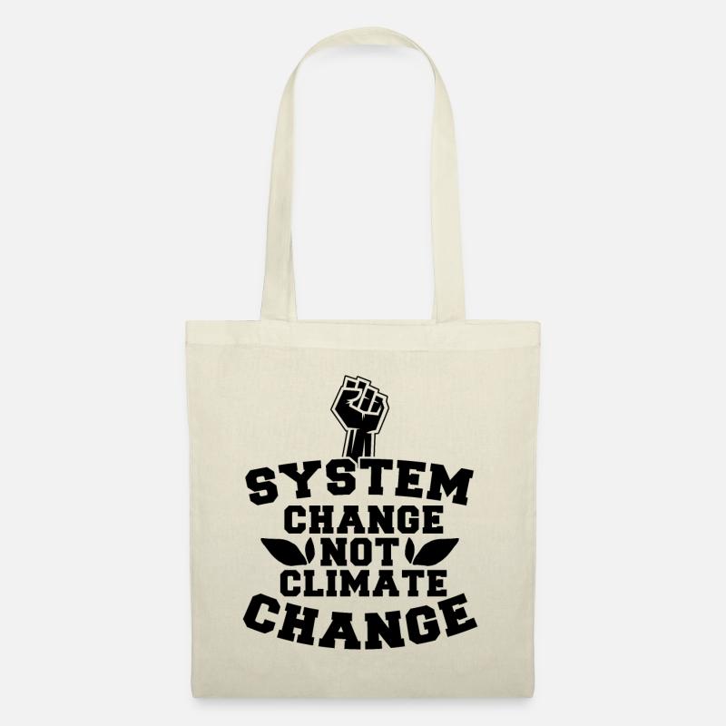 System Change Not Climate Change - Stoffbeutel - Natur