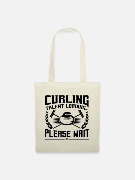 Curling Talent Loading Please Wait - Stoffbeutel - Natur