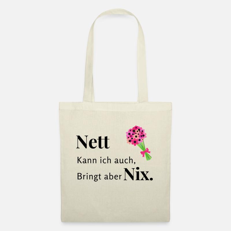 Nett Bringt nix - Stoffbeutel - Natur