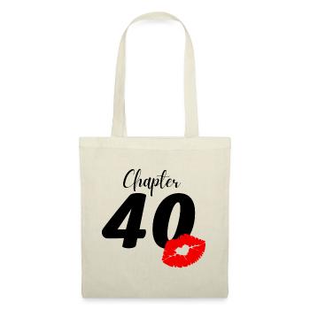 40. Geburtstag - Stoffbeutel - Natur - Vorne