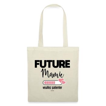 Future mamie veuillez patienter - Sac en tissu - nature - Devant