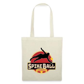 Farbe änderbar-Roundnet Spikeball Spikeballspieler - Stoffbeutel - Natur - Vorne