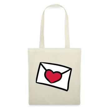 Love letter love letter lettre d'amour gift - Tote Bag - nature - Front