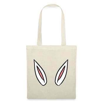Oreilles de lapin idée de cadeau rabbit ears - Sac en tissu - nature - Devant