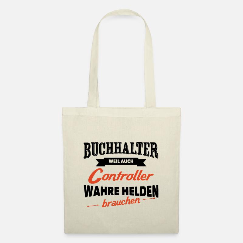 Buchhalter sind die wahren Helden - Buchhaltung - Stoffbeutel - Natur