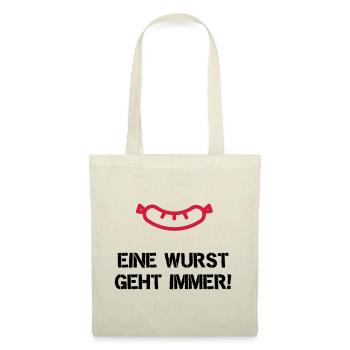 Eine Wurst geht immer - Stoffbeutel - Natur - Vorne