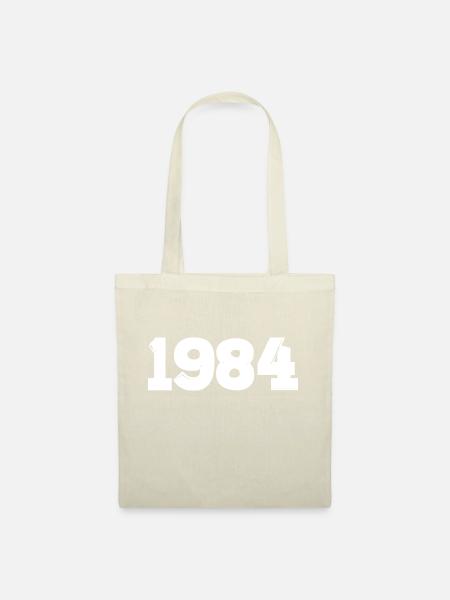 Année 1984 blanc - Sac en tissu - nature