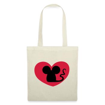 Mouse in love / Mouse in love / souris amoureuse - Tote Bag - nature - Front