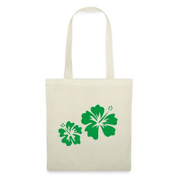 Hibiscus vert - Sac en tissu - nature - Devant