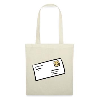 Brief Briefumschlag letter envelope Briefpost - Stoffbeutel - Natur - Vorne