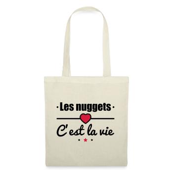Les nuggets c'est la vie - Sac en tissu - nature - Devant