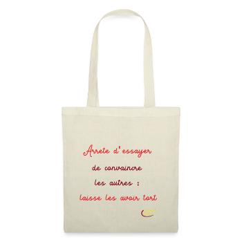 Laisse les gens avoir tort - Sac en tissu - nature - Devant