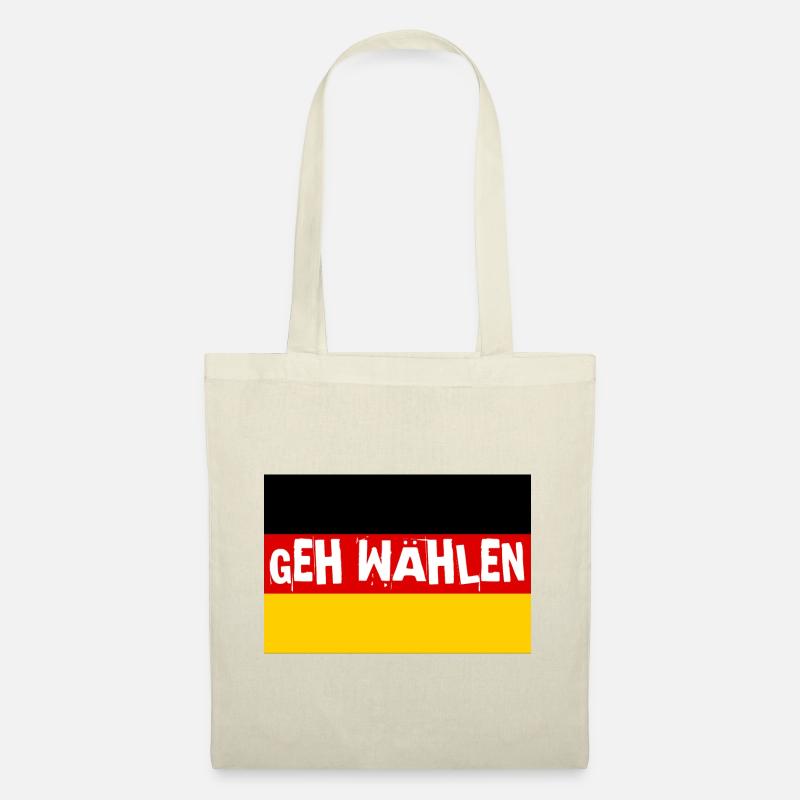 geh wählen - Stoffbeutel - Natur