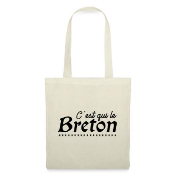 C'est qui le Breton - Sac en tissu - nature - Devant