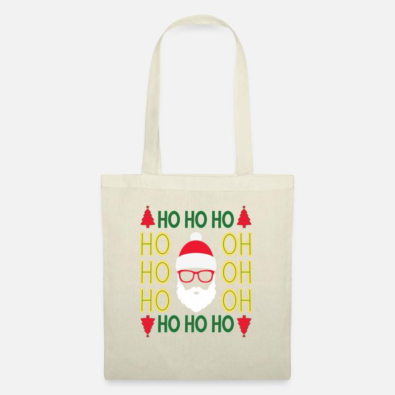 HoHoHo Rasta Santa - Stoffbeutel - Natur